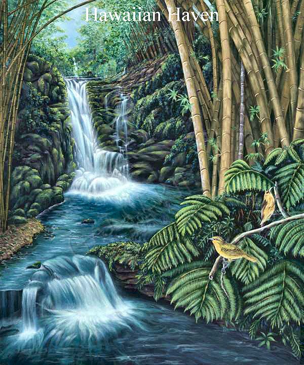 Hawaiian Haven painting artwork by Belinda Leigh