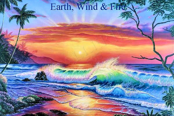 Earth, Wind, and Fire painting by Belinda Leigh